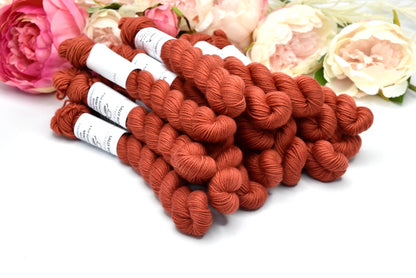 Mini Skeins 4 Ply Supreme Sock Yarn Red Rock| Mini Skeins | Sally Ridgway | Shop Wool, Felt and Fibre Online