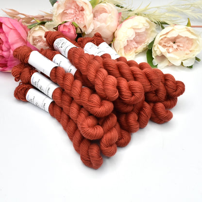 Mini Skeins 4 Ply Supreme Sock Yarn Red Rock| Mini Skeins | Sally Ridgway | Shop Wool, Felt and Fibre Online