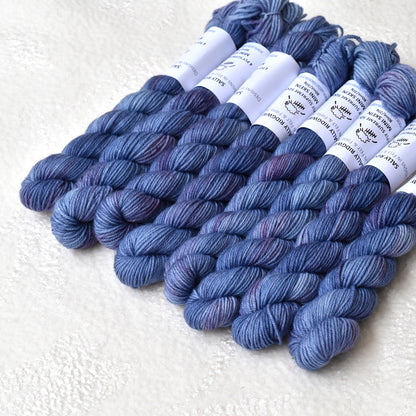 Mini Skeins 4 Ply Supreme Sock Yarn Regal Blue| Mini Skeins | Sally Ridgway | Shop Wool, Felt and Fibre Online