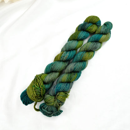 Mini Skeins 4 Ply Supreme Sock Yarn Sprout-4 Ply Mini Skein-1-Sally Ridgway Designs in Felt &amp; Fibre