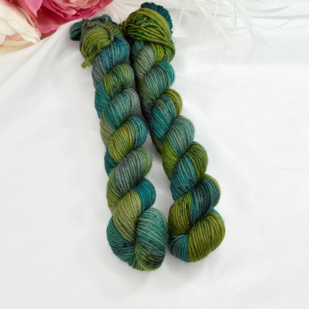 Mini Skeins 4 Ply Supreme Sock Yarn Sprout-4 Ply Mini Skein-2-Sally Ridgway Designs in Felt &amp; Fibre