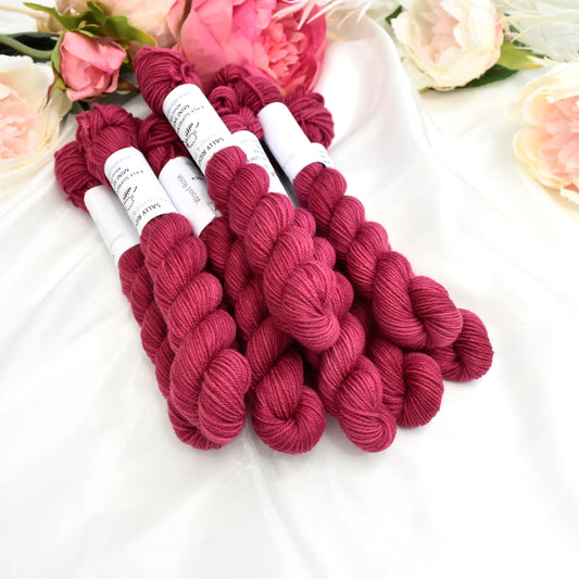 Mini Skeins 4 Ply Supreme Sock Yarn Wood Rose| 4 Ply Mini Skein | Sally Ridgway | Shop Wool, Felt and Fibre Online