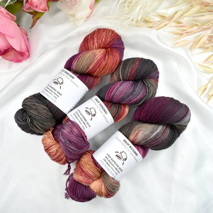 Moroccan Magic 4 ply Supreme Sock Yarn Hand Dyed| Sock Yarn | Sally Ridgway | Shop Wool, Felt and Fibre Online