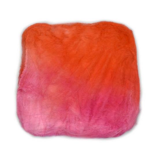 Mulberry Silk Hankies Hand Dyed Pink Orange| Silk Hankies | Sally Ridgway | Shop Wool, Felt and Fibre Online