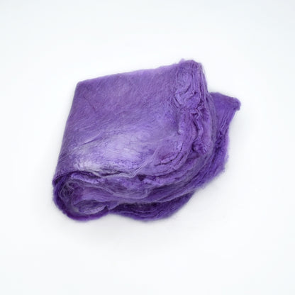 Mulberry Silk Hankies Hand Dyed Purple| Silk Hankies | Sally Ridgway | Shop Wool, Felt and Fibre Online