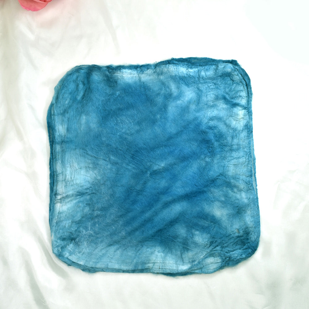 Mulberry Silk Hankies Hand Dyed Sea Scape-Silk Hankies-2-Sea Scape-Sally Ridgway Designs in Felt &amp; Fibre