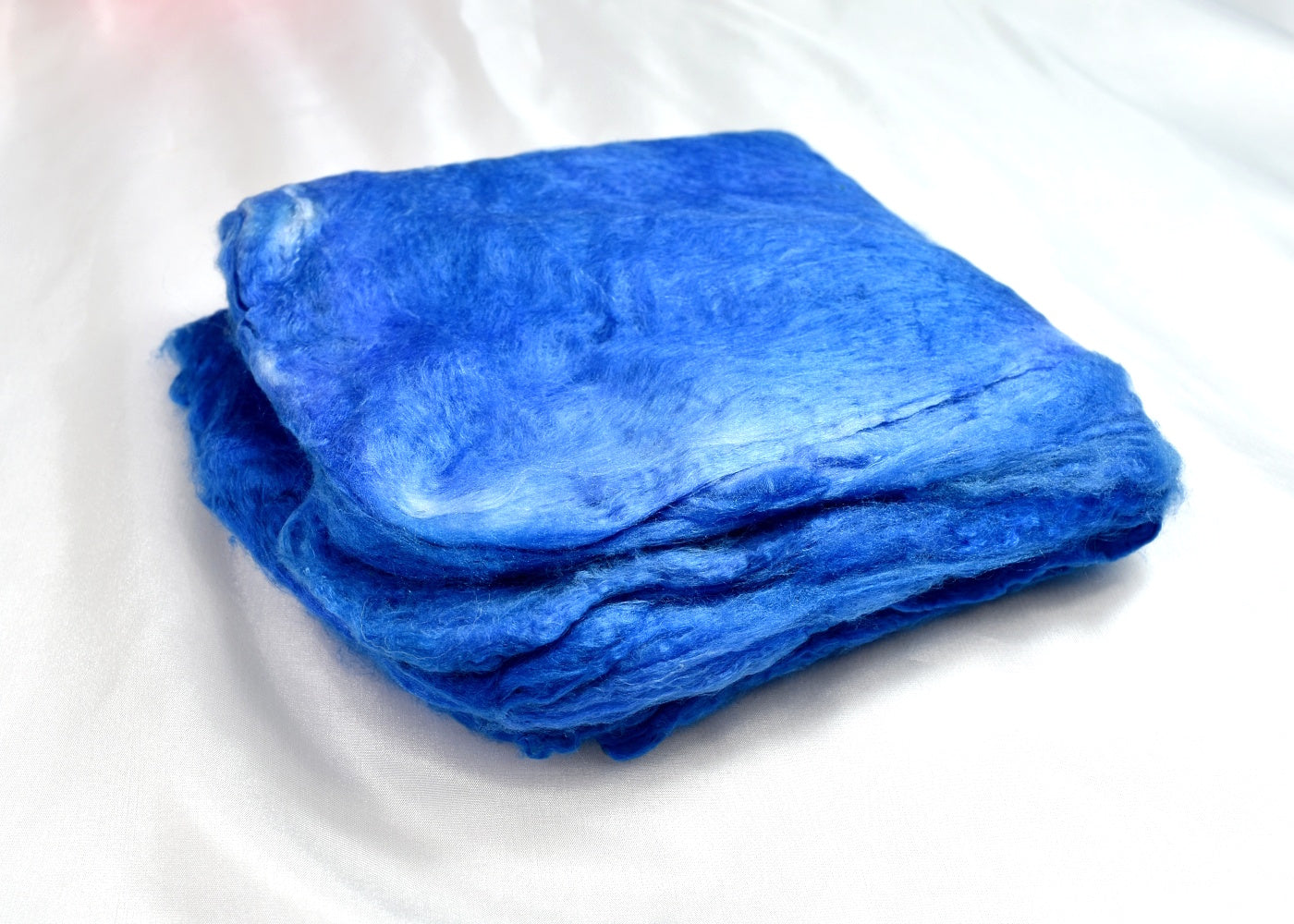Mulberry Silk Hankies Hand Dyed Sky Blue| Silk Hankies | Sally Ridgway | Shop Wool, Felt and Fibre Online