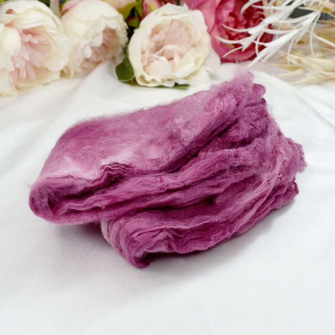 Mulberry Silk Hankies Hand Dyed Wild Blossom| Silk Hankies | Sally Ridgway | Shop Wool, Felt and Fibre Online
