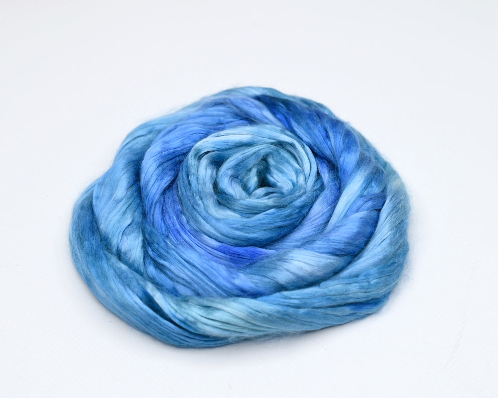 Mulberry Silk Roving Hand Dyed for Felting and Spinning | Sally Ridgway ...