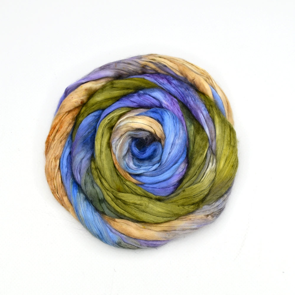Hand Dyed Mulberry Silk Roving for Felting and Spinning | Sally Ridgway ...
