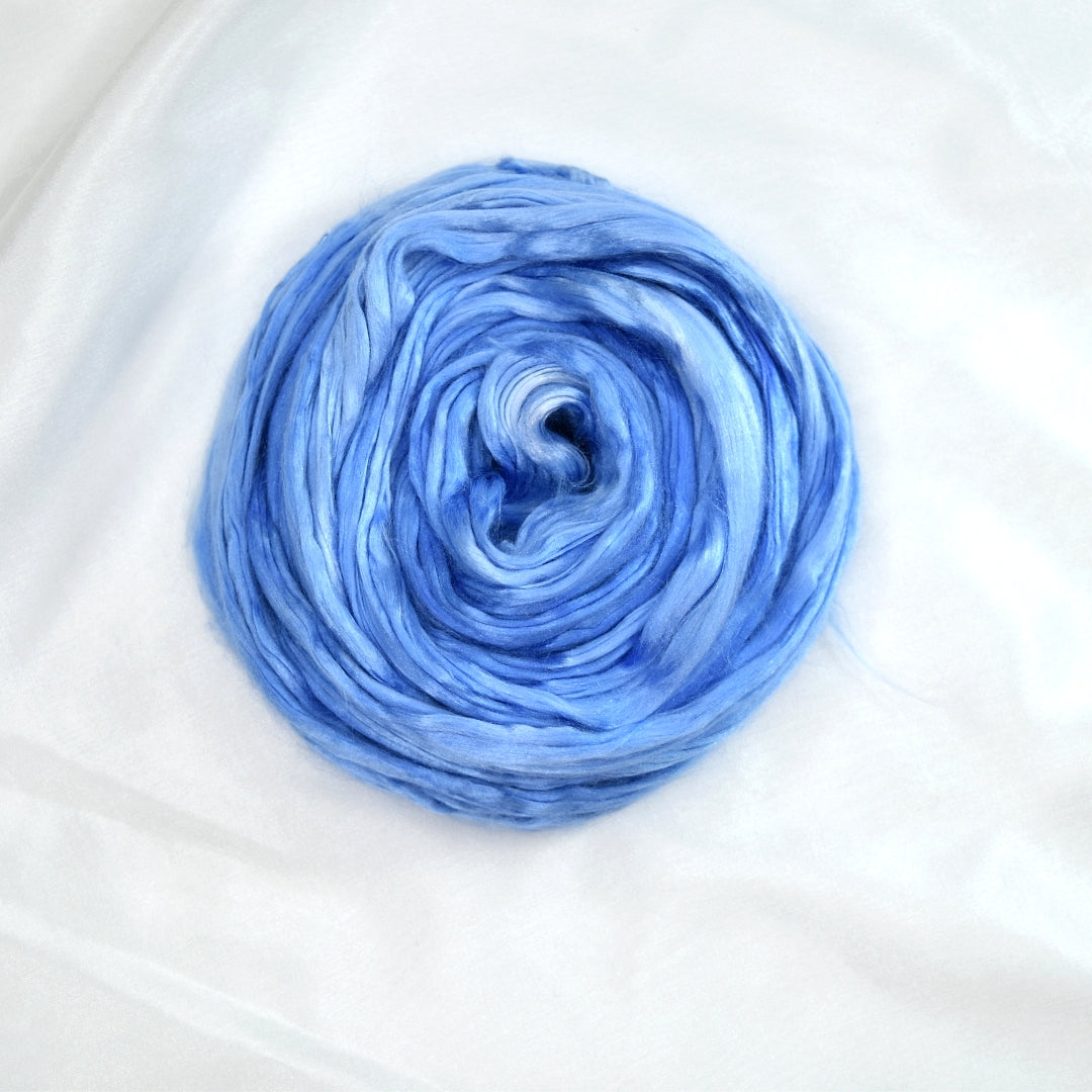 Hand Dyed Mulberry Silk Roving for Spinning and Felting | Shop Wool ...