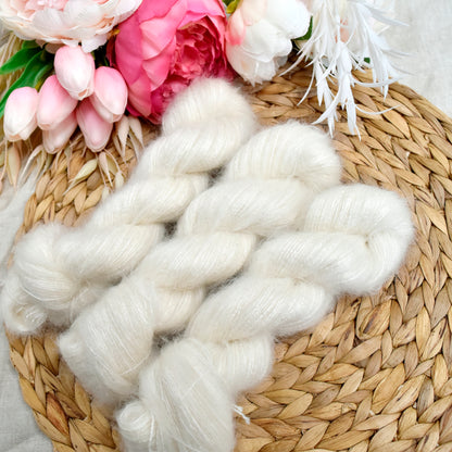 Mink Superkid Mohair & Silk Lace
