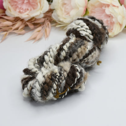 Natural Raw Fleece Hand Spun Chunky Tasmanian Wool 12990| Hand Spun Yarn | Sally Ridgway | Shop Wool, Felt and Fibre Online