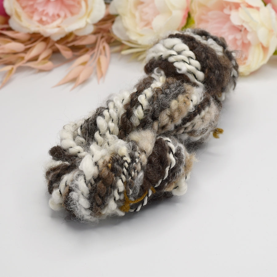 Natural Raw Fleece Hand Spun Chunky Tasmanian Wool 12990| Hand Spun Yarn | Sally Ridgway | Shop Wool, Felt and Fibre Online