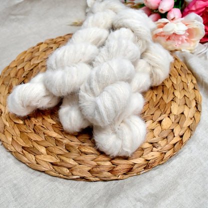 Mink Brushed Suri Alpaca Silk Lace