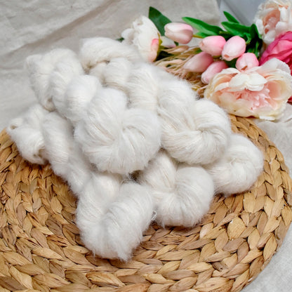 Mink Brushed Suri Alpaca Silk Lace