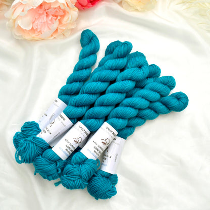 Mini Skeins 4 Ply Supreme Sock Yarn Ocean| 4 Ply Mini Skein | Sally Ridgway | Shop Wool, Felt and Fibre Online