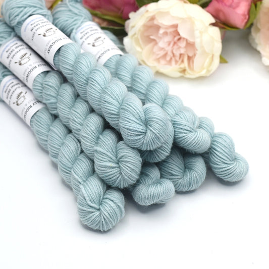 Mini Skeins 4 Ply Supreme Sock Yarn Ocean Mist| 4 Ply Mini Skein | Sally Ridgway | Shop Wool, Felt and Fibre Online