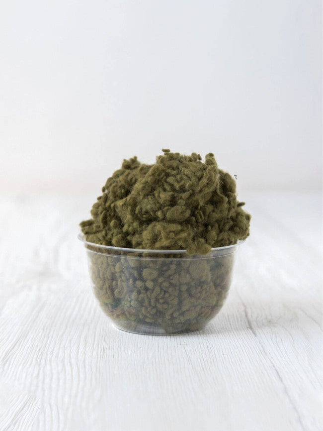 Olive DHG Merino Wool Nepps| Nepps | Sally Ridgway | Shop Wool, Felt and Fibre Online