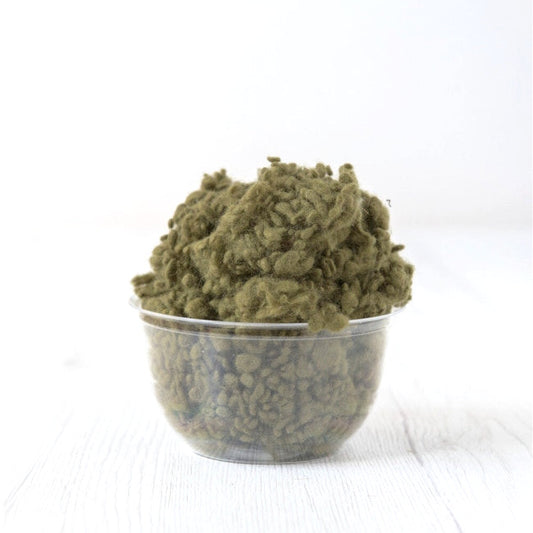 Olive DHG Merino Wool Nepps| Nepps | Sally Ridgway | Shop Wool, Felt and Fibre Online