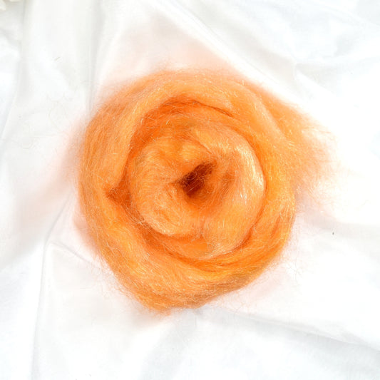 Firestar Fibre Trilobal Nylon Hand Dyed Orange| Firestar Fibre | Sally Ridgway | Shop Wool, Felt and Fibre Online