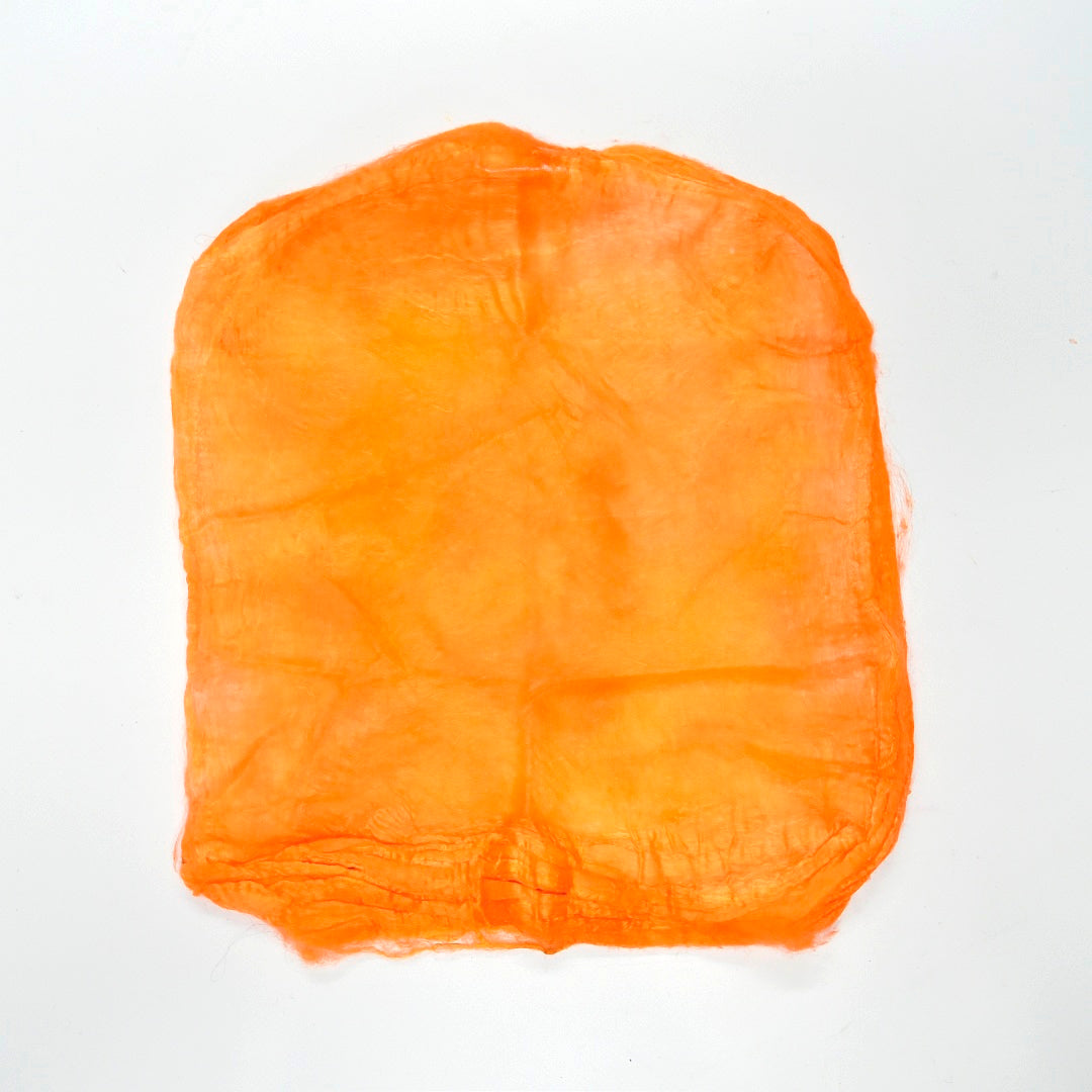 Mulberry Silk Hankies Hand Dyed Citrus| Silk Hankies | Sally Ridgway | Shop Wool, Felt and Fibre Online