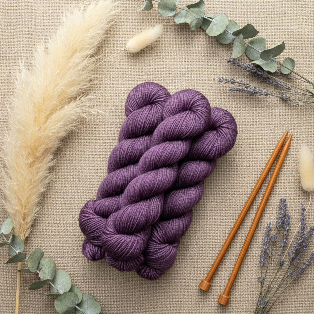 Passionate Purple 50g Midi Half Skein| 4 Ply Midi Skeins | Sally Ridgway | Shop Wool, Felt and Fibre Online