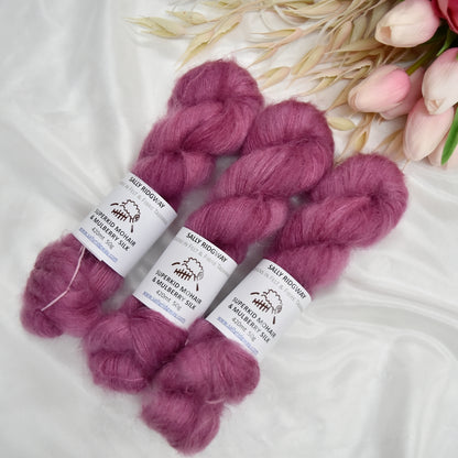 Superkid Mohair & Silk Hand Dyed Wild Blossom| Mohair Silk | Sally Ridgway | Shop Wool, Felt and Fibre Online