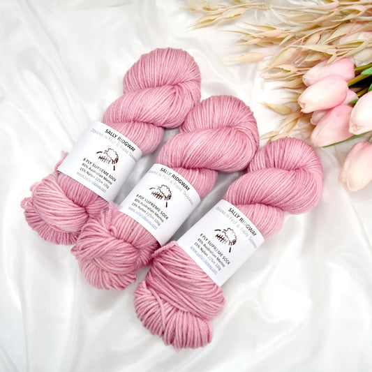 8 Ply Supreme Sock in Blush| 8 Ply Supreme Sock | Sally Ridgway | Shop Wool, Felt and Fibre Online