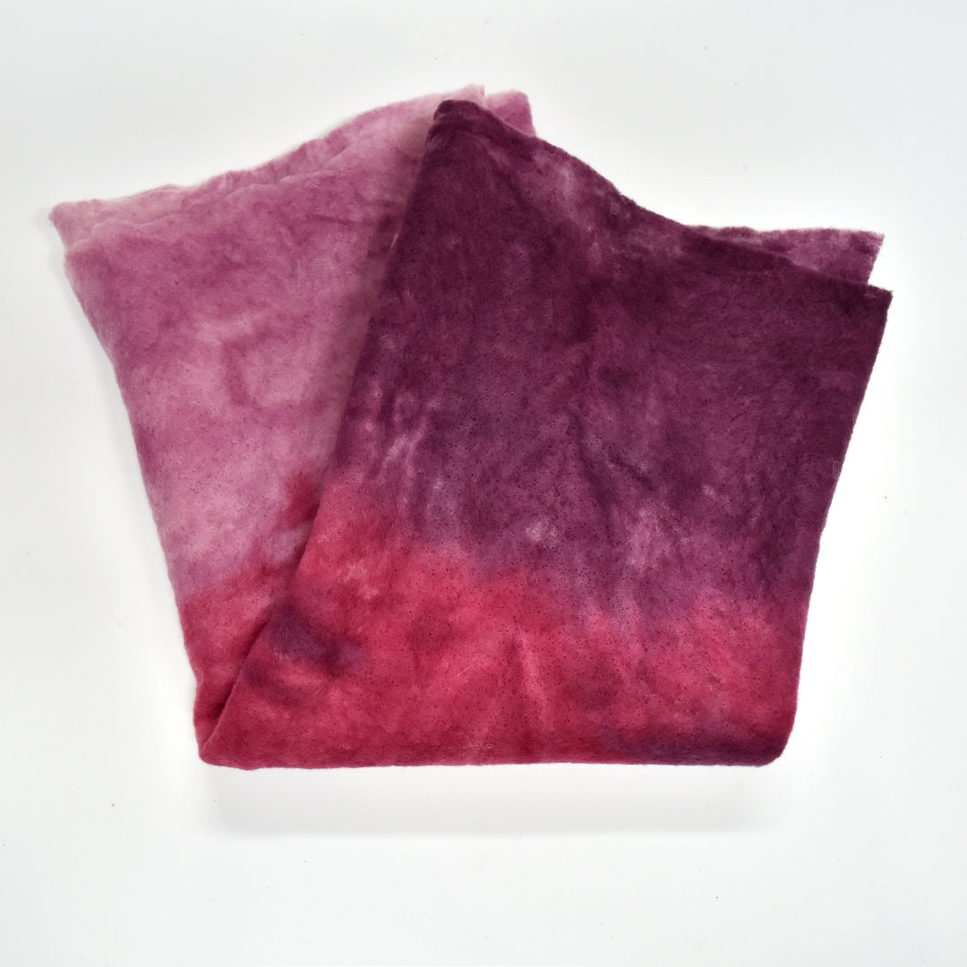 Hand Dyed Merino Wool Prefelt Pinot