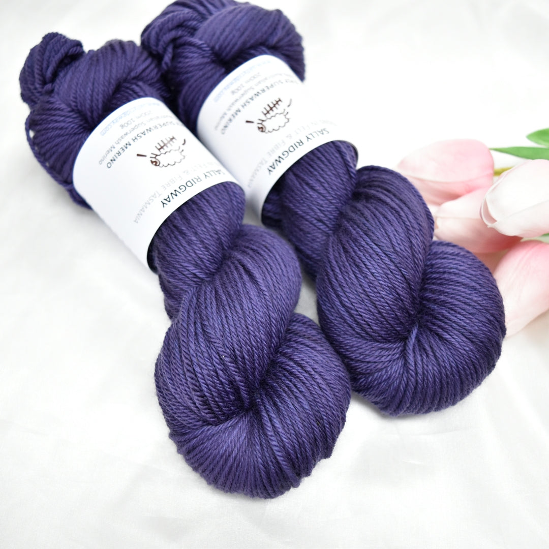 Space Angel on 8 Ply Superwash 100% Merino Yarn