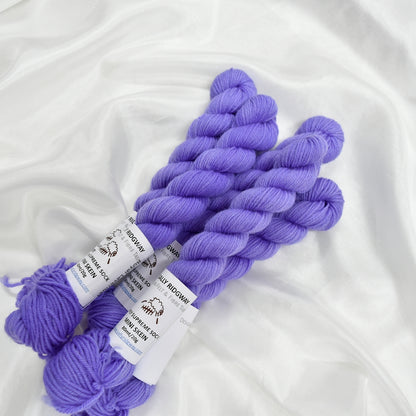 Mini Skeins 4 Ply Supreme Sock Yarn Royal Lavender| 4 Ply Mini Skein | Sally Ridgway | Shop Wool, Felt and Fibre Online