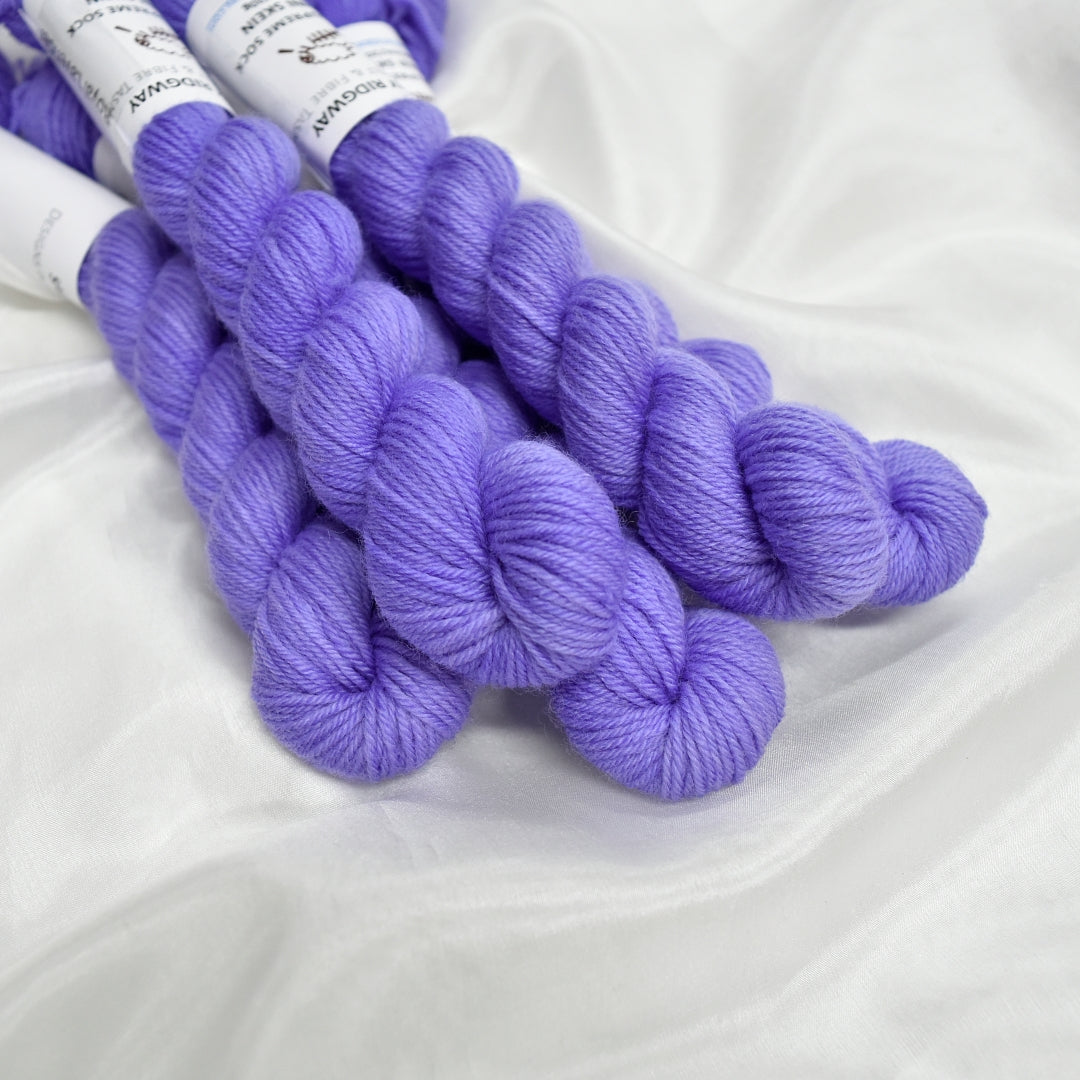 Mini Skeins 4 Ply Supreme Sock Yarn Royal Lavender| 4 Ply Mini Skein | Sally Ridgway | Shop Wool, Felt and Fibre Online