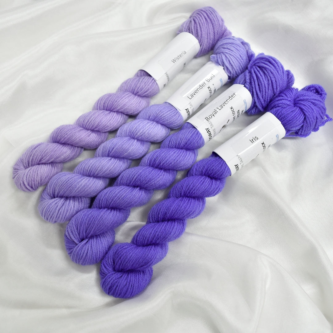 Mini Skeins 4 Ply Supreme Sock Yarn Royal Lavender| 4 Ply Mini Skein | Sally Ridgway | Shop Wool, Felt and Fibre Online