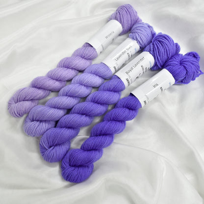Mini Skeins 4 Ply Supreme Sock Yarn Royal Lavender| 4 Ply Mini Skein | Sally Ridgway | Shop Wool, Felt and Fibre Online