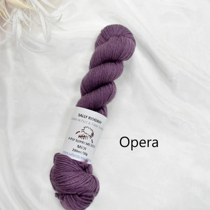 Purple 50g 4 Ply Supreme Sock Midi Half Skein| 4 Ply Midi Skeins | Sally Ridgway | Shop Wool, Felt and Fibre Online