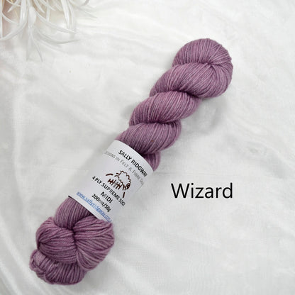 Purple 50g 4 Ply Supreme Sock Midi Half Skein| 4 Ply Midi Skeins | Sally Ridgway | Shop Wool, Felt and Fibre Online