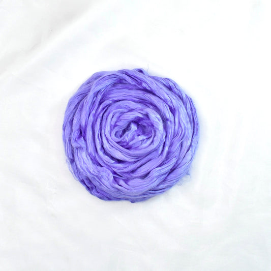 Mulberry Silk Roving Purple-Silk Roving/Sliver-1-20 grams-Sally Ridgway Designs in Felt &amp; Fibre