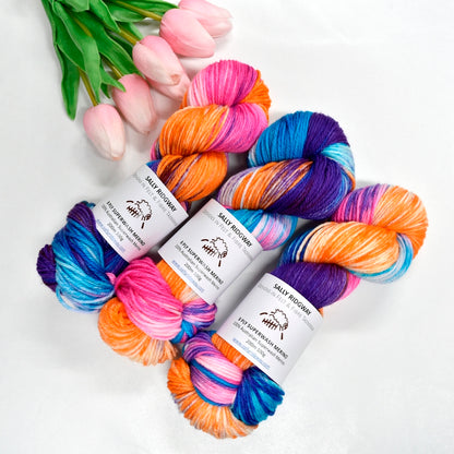 Butterfly on 8 Ply Superwash 100% Merino Yarn| 8 Ply Superwash Merino Yarn | Sally Ridgway | Shop Wool, Felt and Fibre Online