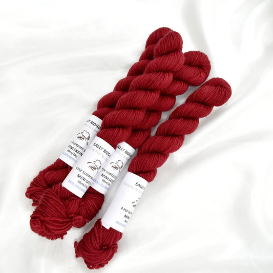 Mini Skeins 4 Ply Supreme Sock Yarn Chilli| 4 Ply Mini Skein | Sally Ridgway | Shop Wool, Felt and Fibre Online