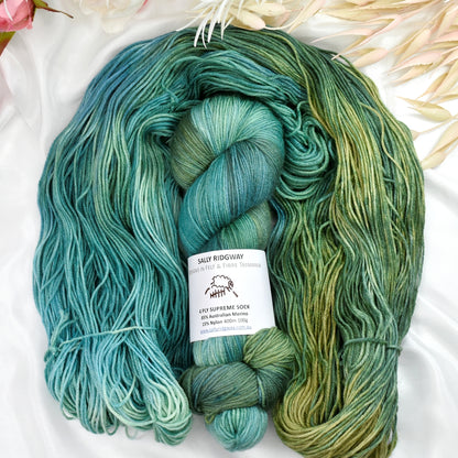 Riverina 4 ply Supreme Sock Yarn Hand Dyed| Sock Yarn | Sally Ridgway | Shop Wool, Felt and Fibre Online
