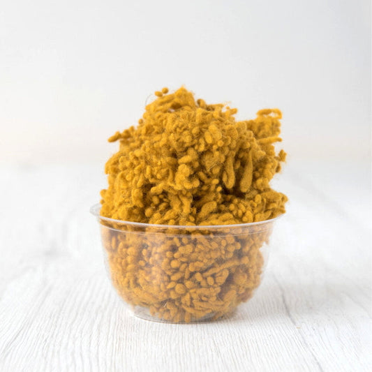 Saffron DHG Merino Wool Nepps| Nepps | Sally Ridgway | Shop Wool, Felt and Fibre Online