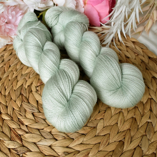 Sea Spray on Merino Silk Lace| Merino Silk Lace | Sally Ridgway | Shop Wool, Felt and Fibre Online