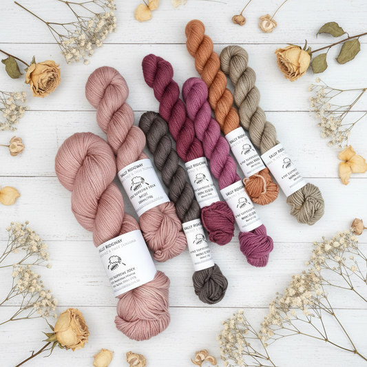 Show Your Colours Yarn Kit - Soft Satin| Sock Yarn | Sally Ridgway | Shop Wool, Felt and Fibre Online