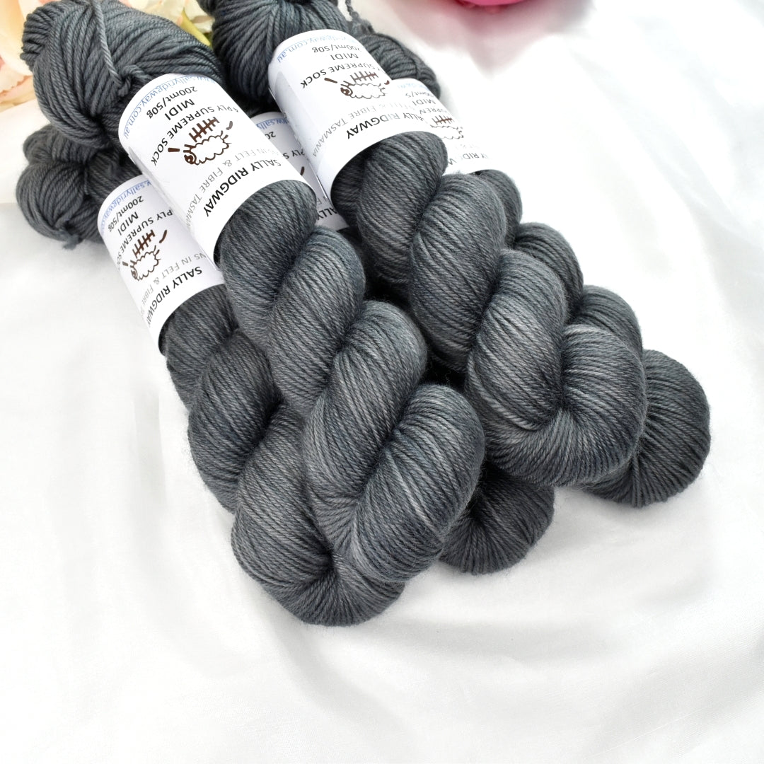 Silver Ridge 50g Midi Half Skein| 4 Ply Midi Skeins | Sally Ridgway | Shop Wool, Felt and Fibre Online