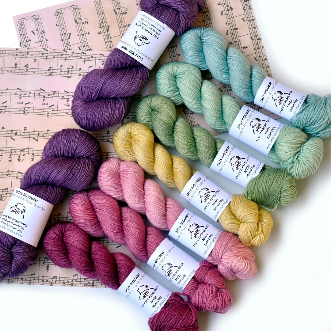 Sky Song MKAL 2026 Yarn Kit 2 - The Milky Way - Sally Ridgway Designs in Felt &amp; Fibre - Australia