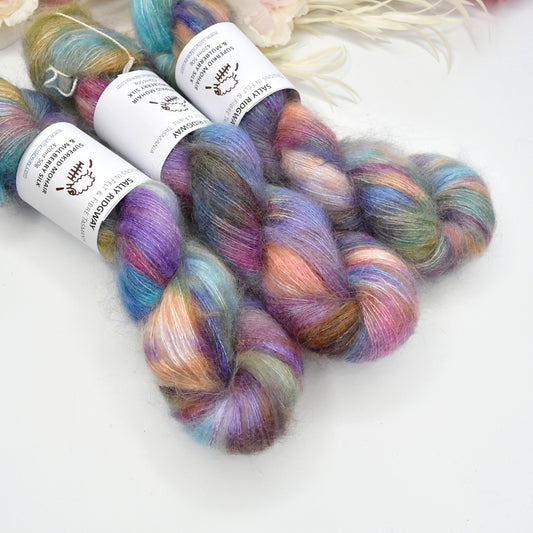 Superkid Mohair & Silk Hand Dyed Butterfly| Mohair Silk | Sally Ridgway | Shop Wool, Felt and Fibre Online