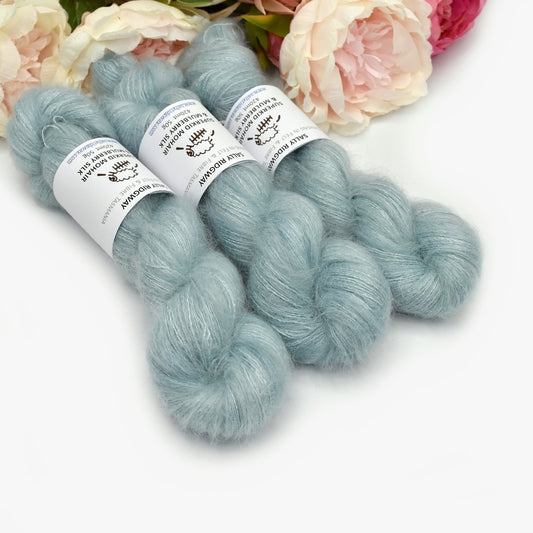 Superkid Mohair & Silk Hand Dyed Ocean Mist| Mohair Silk | Sally Ridgway | Shop Wool, Felt and Fibre Online
