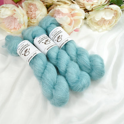 Superkid Mohair & Silk Hand Dyed Ocean Wave-Mohair Silk-1-Sally Ridgway Designs in Felt &amp; Fibre