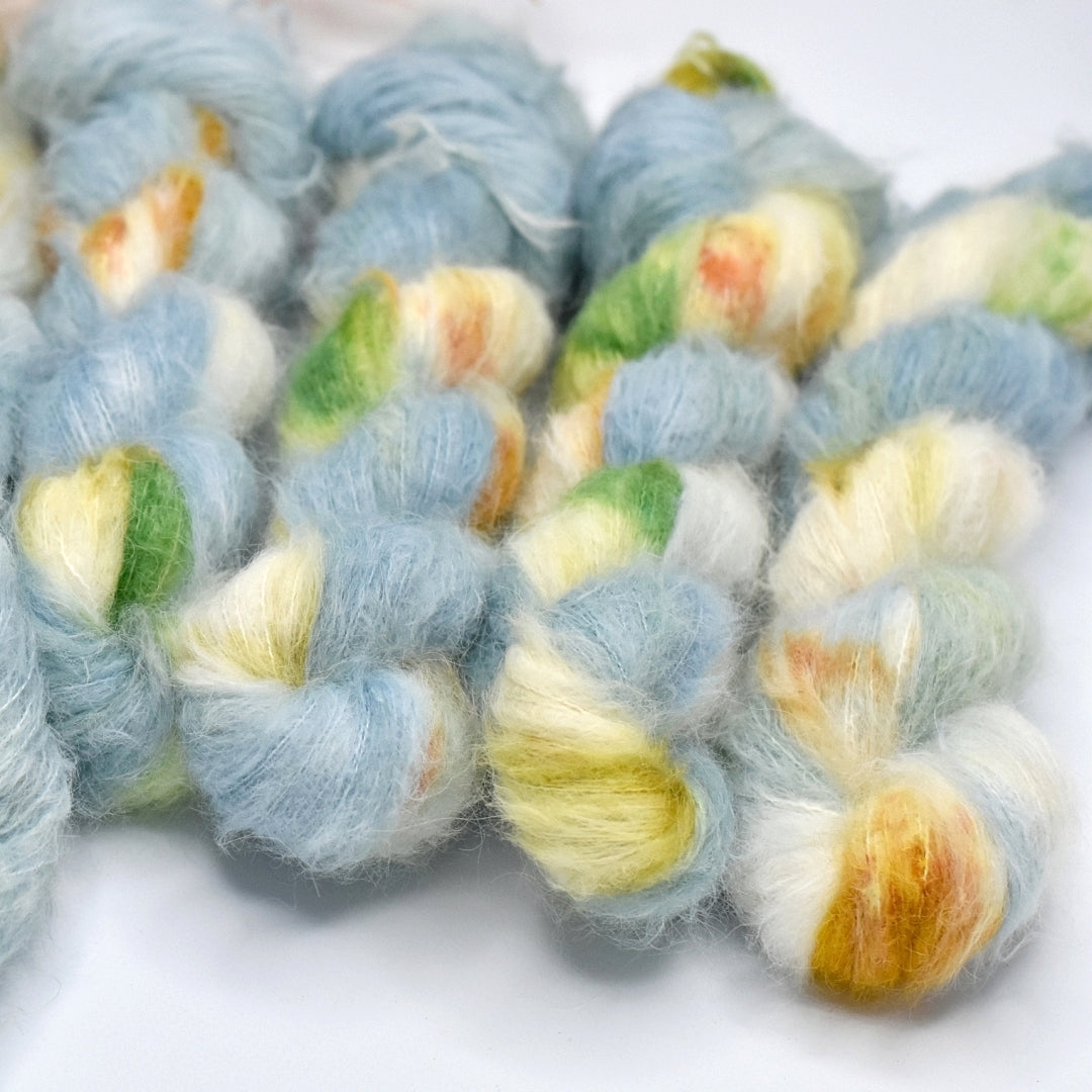 Suri Alpaca Silk Lace Hand Dyed Debs Duck| Suri Silk Lace | Sally Ridgway | Shop Wool, Felt and Fibre Online